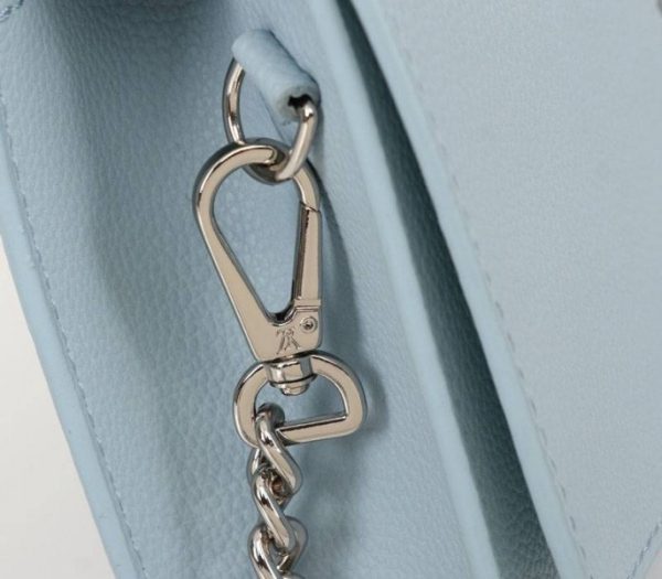 Replica Louis Vuitton Lockme Clutch In Olympe Blue - Image 8