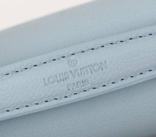 Replica Louis Vuitton Lockme Clutch In Olympe Blue - Image 9