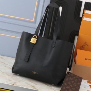 Replica Louis Vuitton Low Key Cabas MM Bag In Black