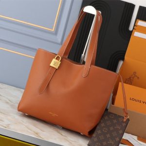 Replica Louis Vuitton Low Key Cabas MM Bag In Cognac Brown