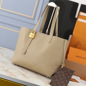 Replica Louis Vuitton Low Key Cabas MM Bag In Galet Gray
