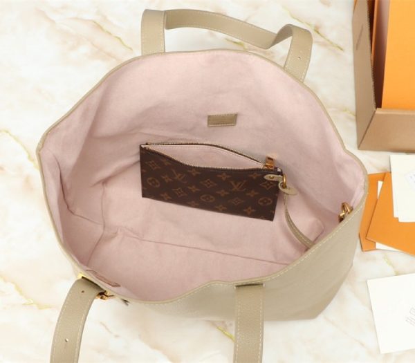 Replica Louis Vuitton Low Key Cabas MM Bag In Galet Gray - Image 5