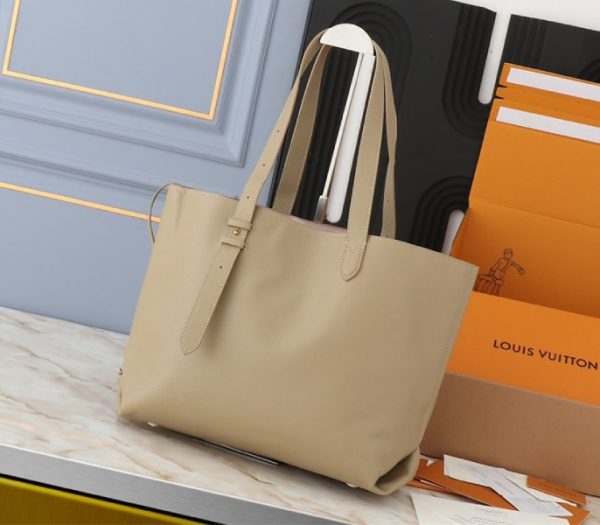 Replica Louis Vuitton Low Key Cabas MM Bag In Galet Gray - Image 8