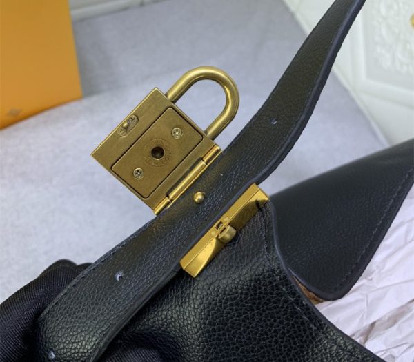 Replica Louis Vuitton Low Key MM Hobo In Black - Image 7