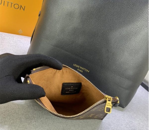 Replica Louis Vuitton Low Key MM Hobo In Black - Image 9