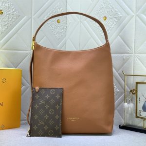 Replica Louis Vuitton Low Key MM Hobo In Cognac Brown