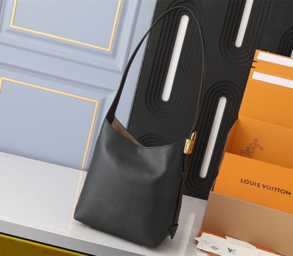 Replica Louis Vuitton Low Key PM Hobo In Black - Image 2