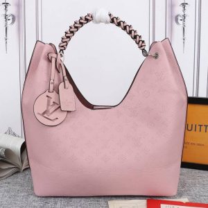 Replica Louis Vuitton Mahina Carmel Hobo In Pink