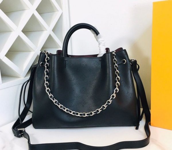 Replica Louis Vuitton Mahina Bella Tote In Black