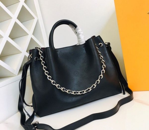 Replica Louis Vuitton Mahina Bella Tote In Black - Image 3