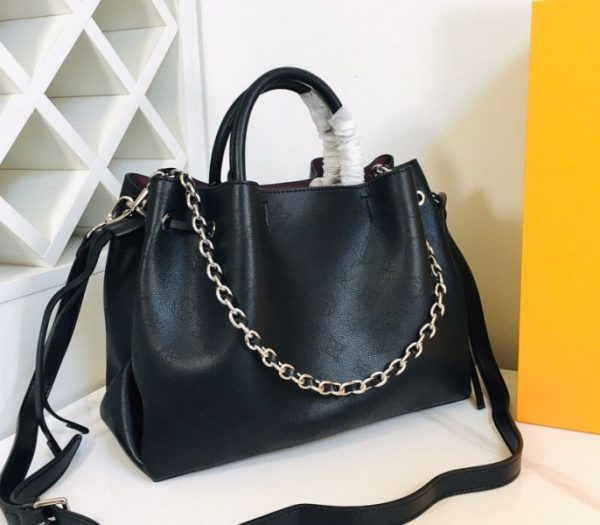 Replica Louis Vuitton Mahina Bella Tote In Black - Image 4