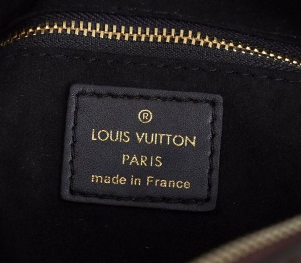 Replica Louis Vuitton Monogram Canvas Petite Malle Souple Handbag In Black - Image 6