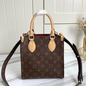 Replica Louis Vuitton Monogram Canvas Sac Plat BB Carryall Handbag