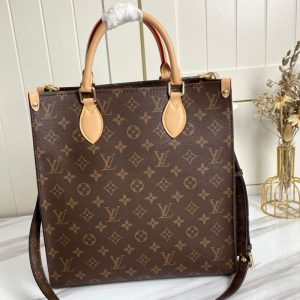 Replica Louis Vuitton Monogram Canvas Sac Plat MM Carryall Handbag