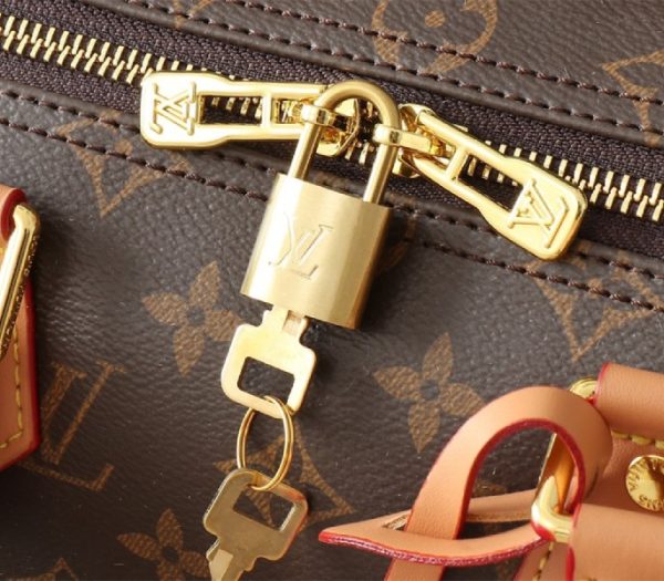 Replica Louis Vuitton Monogram Canvas Soft Speedy 30 Crafty Handbag In Red - Image 6