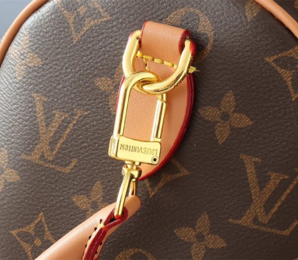 Replica Louis Vuitton Monogram Canvas Soft Speedy 30 Crafty Handbag In Red - Image 7
