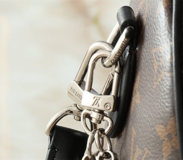 Replica Louis Vuitton Monogram Canvas Soft Speedy 30 Dark Handbag In Black - Image 7