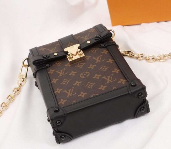 Replica Louis Vuitton Monogram Canvas Vertical Trunk Pochette - Image 4