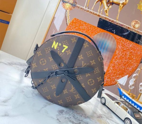 Replica Louis Vuitton Monogram Canvas Wheel Box