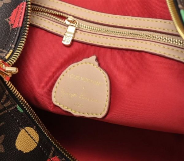 Replica Louis Vuitton X YK Monogram Canvas Keepall Bandouliere 45 Travel Bag - Image 6