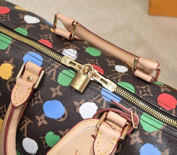 Replica Louis Vuitton X YK Monogram Canvas Keepall Bandouliere 45 Travel Bag - Image 7