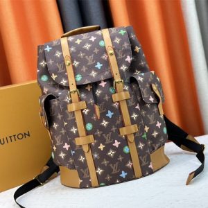 Replica Louis Vuitton Monogram Craggy Christopher MM Backpack In Chocolate
