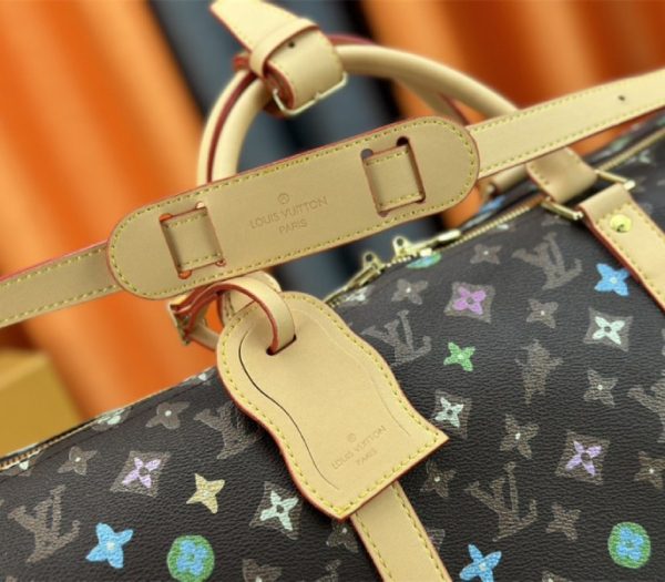 Replica Louis Vuitton Monogram Craggy Keepall Travel 50 Bag In Chocolate - Image 8