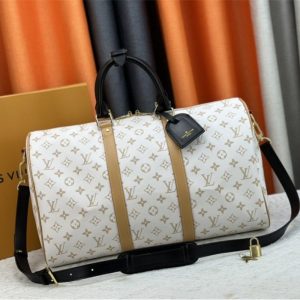 Replica Louis Vuitton Monogram Dune Keepall Bandouliere 45 Travel Bag