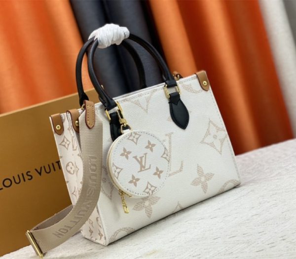 Replica Louis Vuitton Monogram Dune Canvas Onthego PM Tote - Image 2