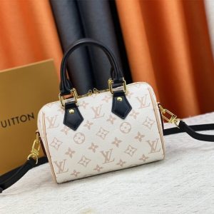 Replica Louis Vuitton Monogram Dune Canvas Speedy 20 Handbag With Strap