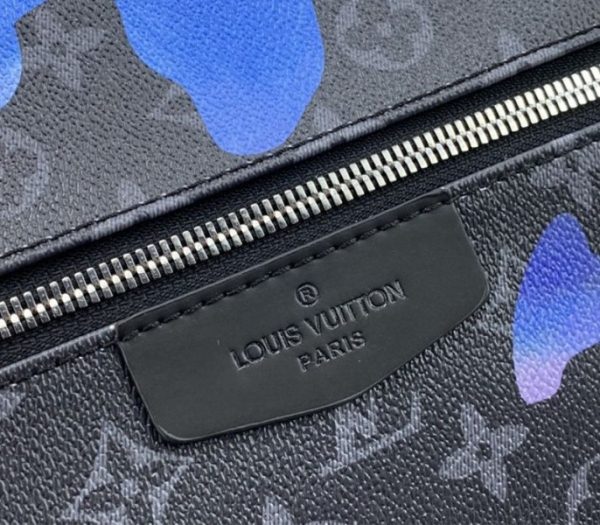 Replica Louis Vuitton Monogram Eclipse Discovery Backpack In Blue Sunrise - Image 7