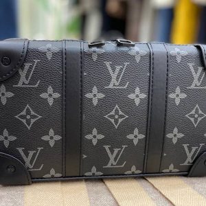 Replica Louis Vuitton Monogram Eclipse Virgil Abloh Wallet Trunk