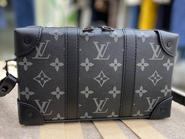 Replica Louis Vuitton Monogram Eclipse Virgil Abloh Wallet Trunk