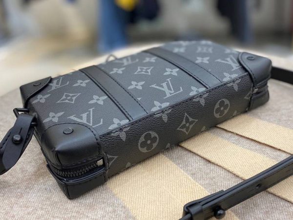 Replica Louis Vuitton Monogram Eclipse Virgil Abloh Wallet Trunk - Image 3