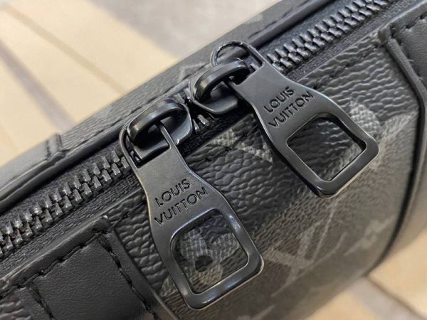 Replica Louis Vuitton Monogram Eclipse Virgil Abloh Wallet Trunk - Image 6