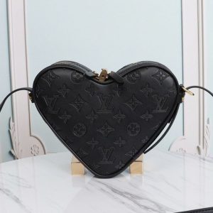 Replica Louis Vuitton Monogram Empreinte Game On Coeur Bag In Black