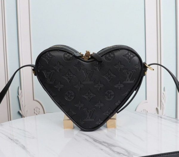 Replica Louis Vuitton Monogram Empreinte Game On Coeur Bag In Black