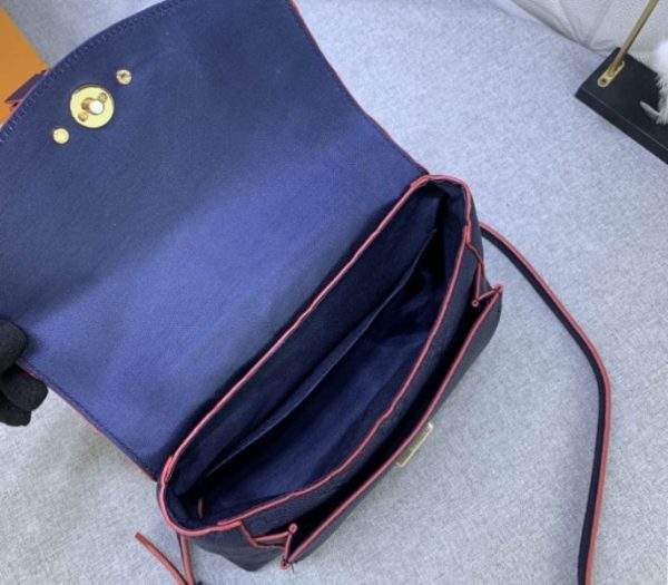 Replica Louis Vuitton Monogram Empreinte Leather Blanche BB Handbag In Navy Blue - Image 7