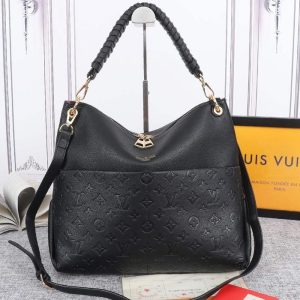 Replica Louis Vuitton Monogram Empreinte Leather Maida Hobo In Black