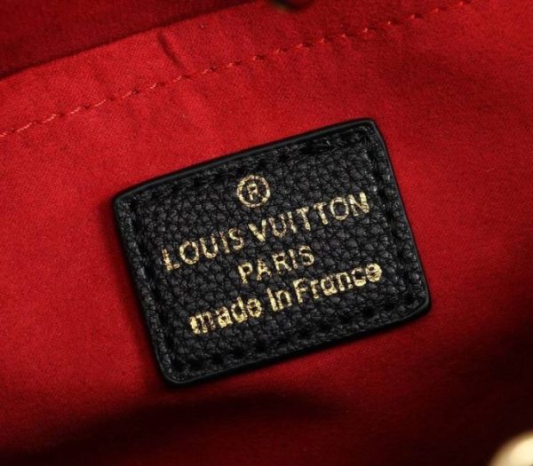 Replica Louis Vuitton Monogram Empreinte Montaigne BB In Black - Image 6