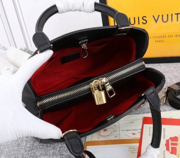 Replica Louis Vuitton Monogram Empreinte Montaigne BB In Black - Image 5