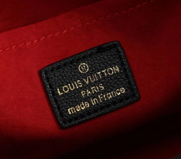 Replica Louis Vuitton Monogram Empreinte Montaigne MM In Black - Image 6