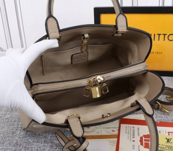 Replica Louis Vuitton Monogram Empreinte Montaigne MM In Tourterelle Gray - Image 5