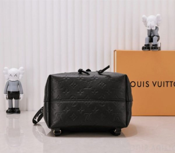 Replica Louis Vuitton Monogram Empreinte Leather Montsouris PM Backpack In Black - Image 4