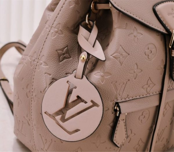 Replica Louis Vuitton Monogram Empreinte Leather Montsouris PM Backpack In Tourterelle Gray - Image 7