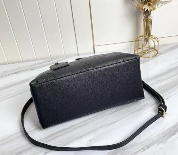Replica Louis Vuitton Monogram Empreinte Leather Petit Palais Handbag In Black - Image 4