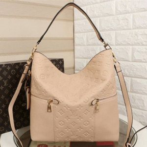 Replica Louis Vuitton Monogram Empreinte Melie Hobo In Beige