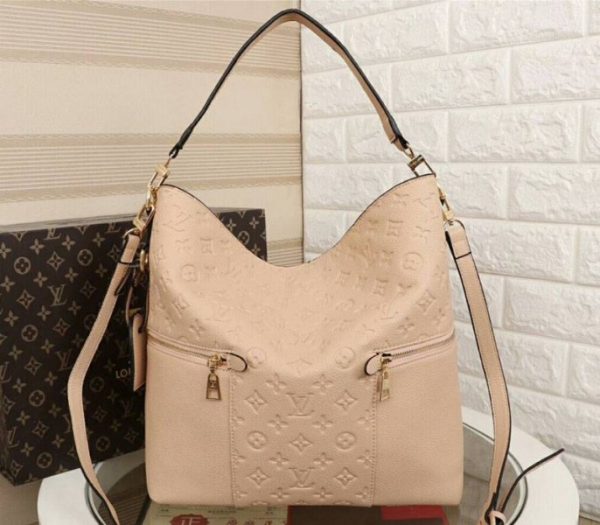 Replica Louis Vuitton Monogram Empreinte Melie Hobo In Beige