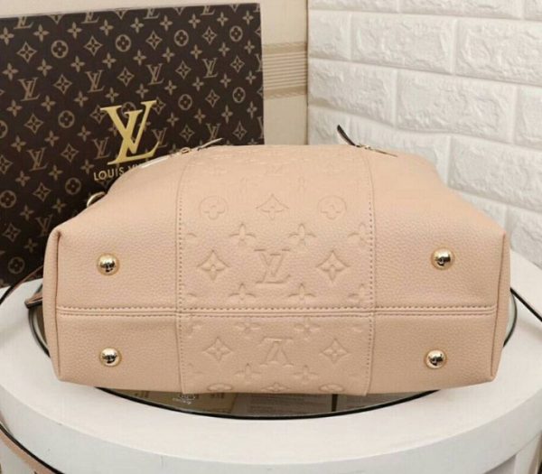 Replica Louis Vuitton Monogram Empreinte Melie Hobo In Beige - Image 5