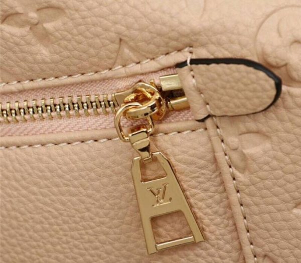 Replica Louis Vuitton Monogram Empreinte Melie Hobo In Beige - Image 8